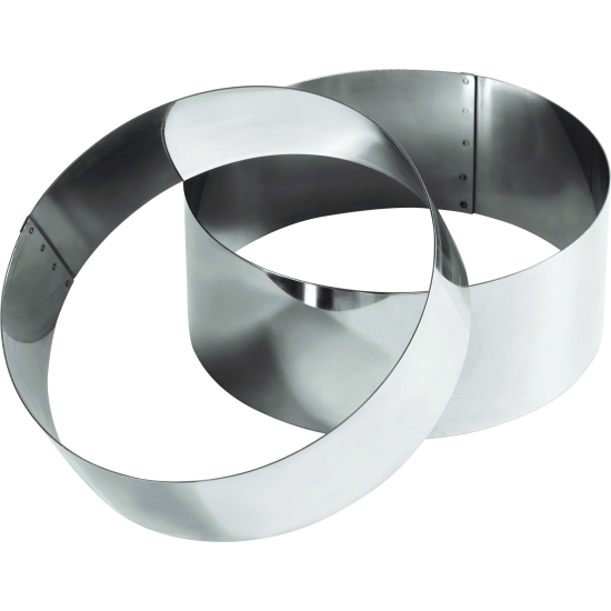 CERCLE INOX SPECIAL WEDDING CAKE - HAUTEUR 80 MM